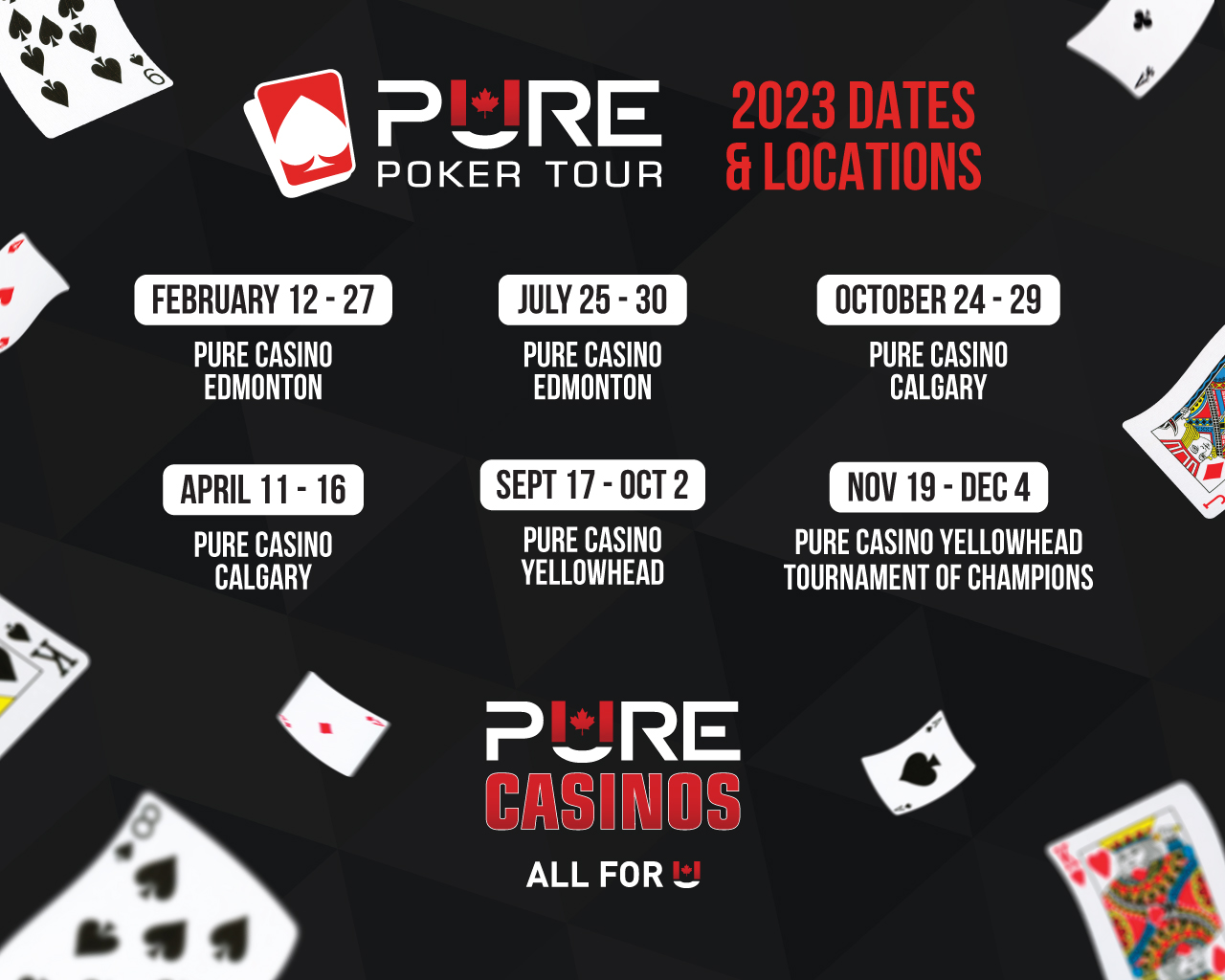 24/7 Poker Calendar PURE Casino Yellowhead